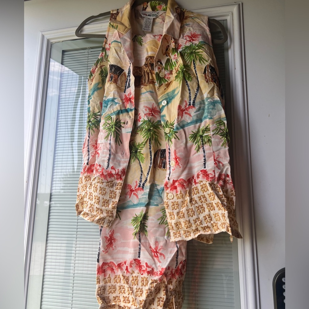 Vintage Hawaiian Loungewear Set